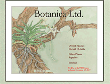 Tablet Screenshot of botanicaltd.com